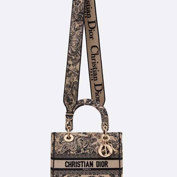 New Christian Dior MEDIUM LADY D-LITE BAG
Brown Toile de Jouy Embroidery - Picture 4 of 8